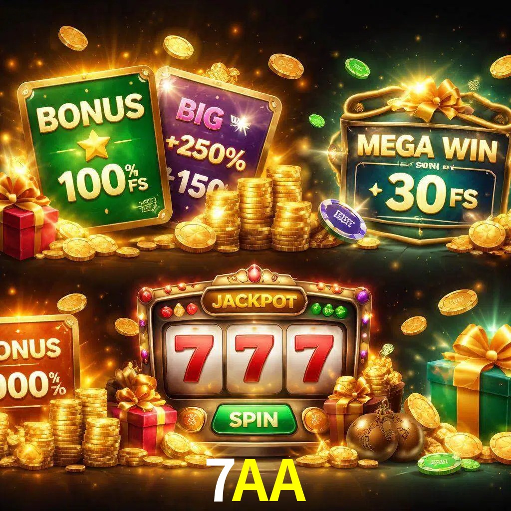 Tipos de bonos 7AA incluyendo recompensas de bienvenida y promociones continuas